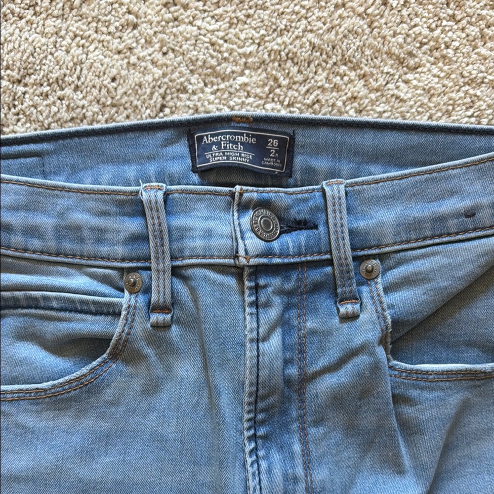 Abercrombie & Fitch Denim Blue Jeans